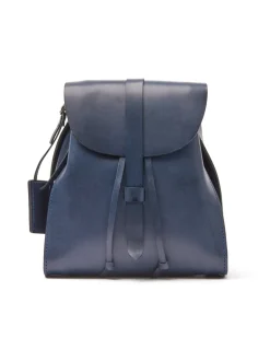 Leather Backpack Mod 130 Cuoio Blue<THE DUST COMPANY Clearance