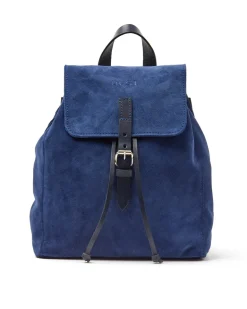 Leather Backpack Venice Collection Blue<THE DUST COMPANY Outlet
