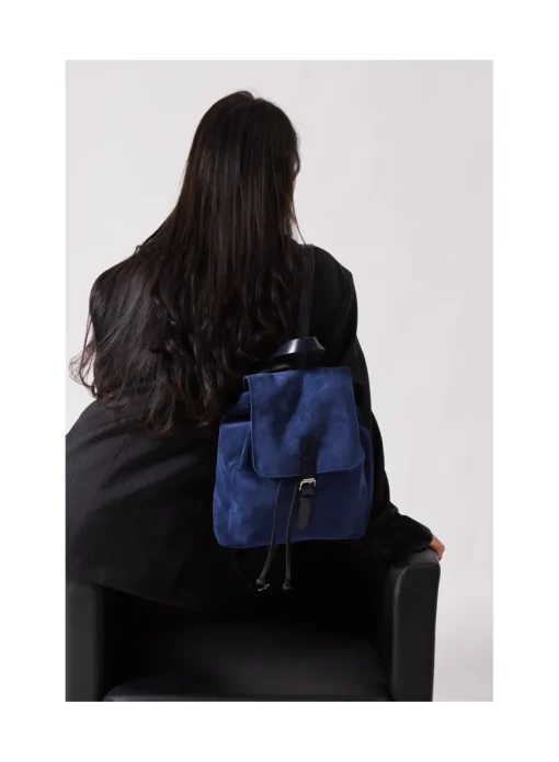 Leather Backpack Venice Collection Blue<THE DUST COMPANY Outlet