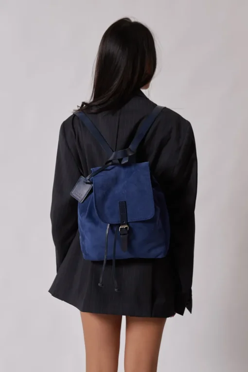 Leather Backpack Venice Collection Blue<THE DUST COMPANY Outlet
