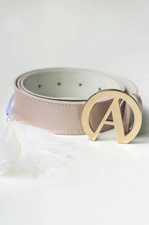 Leather Belt Powder Pink<ANGELL Flash Sale