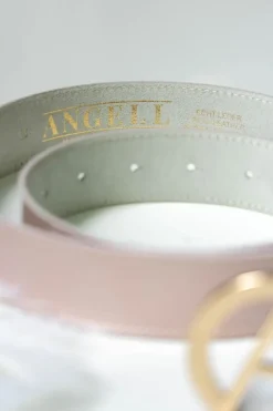 Leather Belt Powder Pink<ANGELL Flash Sale