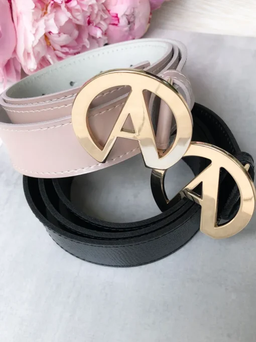 Leather Belt Powder Pink<ANGELL Flash Sale