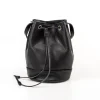 Leather Bucket Bag Chelsea Collection Black<THE DUST COMPANY Online