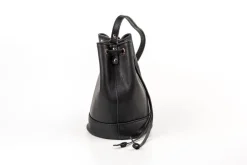 Leather Bucket Bag Chelsea Collection Black<THE DUST COMPANY Online