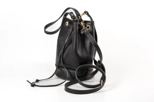 Leather Bucket Bag Chelsea Collection Black<THE DUST COMPANY Online