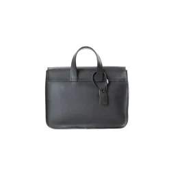 Leather Messenger Mod 160 Cuoio Black<THE DUST COMPANY Store