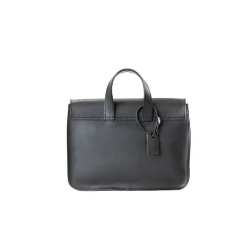 Leather Messenger Mod 160 Cuoio Black<THE DUST COMPANY Store