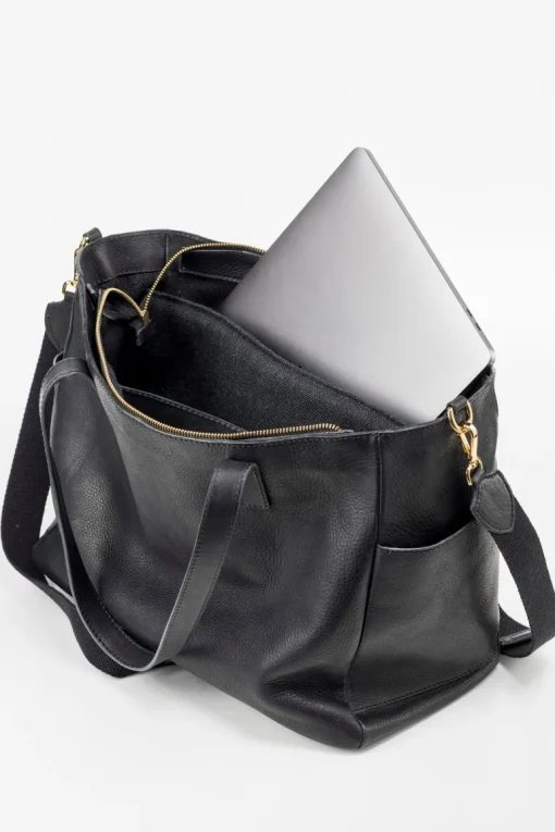 Leather Tote Fifth Avenue Collection Black<THE DUST COMPANY Outlet