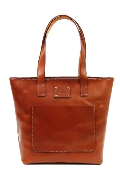Leather Tote Mod 147 Brown<THE DUST COMPANY Clearance