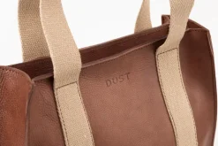 Leather Tote Tobacco Manhattan Collection<THE DUST COMPANY New