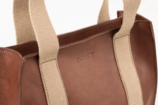 Leather Tote Tobacco Manhattan Collection<THE DUST COMPANY New