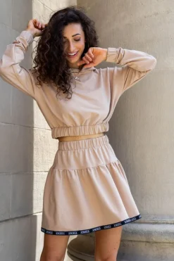 Lena Hoodie Beige<ANGELL New