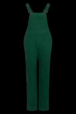Leni Cotton Dungarees Forset Green<KOMODO Clearance