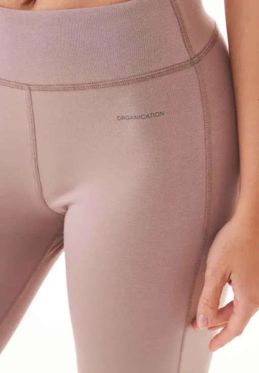 Lenna High Waist Organic Cotton Leggings Mocha<ORGANICATION Shop