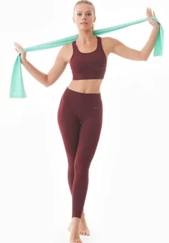 Lenna High Waist Organic Cotton Leggings Bordeaux<ORGANICATION Sale