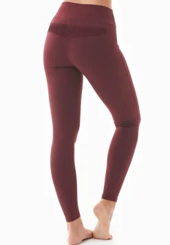Lenna High Waist Organic Cotton Leggings Bordeaux<ORGANICATION Sale