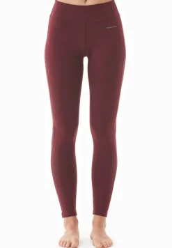 Lenna High Waist Organic Cotton Leggings Bordeaux<ORGANICATION Sale