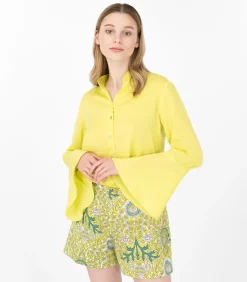 Leveähihainen Paita Lime<Elizabeth LaGre Best