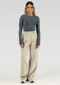 Lewis Vakosamettihousut Beige<GUAJA. Store