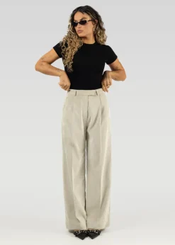 Lewis Vakosamettihousut Beige<GUAJA. Store