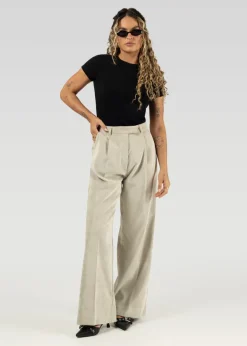 Lewis Vakosamettihousut Beige<GUAJA. Store