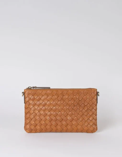 Lexi Cognac Woven Classic Leather<O My Bag Outlet