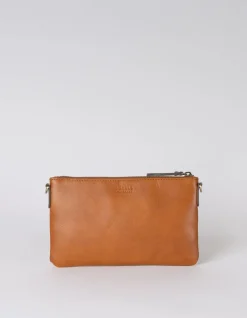 Lexi Cognac Woven Classic Leather<O My Bag Outlet
