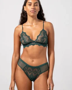 Light Flow Lace Period Underpants 3-Pack Pine Green<UNDERSTATEMENT Sale