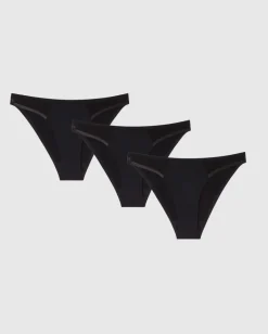 Light Flow Micro Period Underpants 3-Pack Black<UNDERSTATEMENT Best