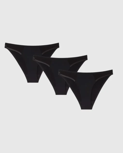 Light Flow Micro Period Underpants 3-Pack Black<UNDERSTATEMENT Best