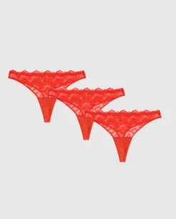 Light Flow Period Underpants 3-Pack Fiery Red<UNDERSTATEMENT Clearance