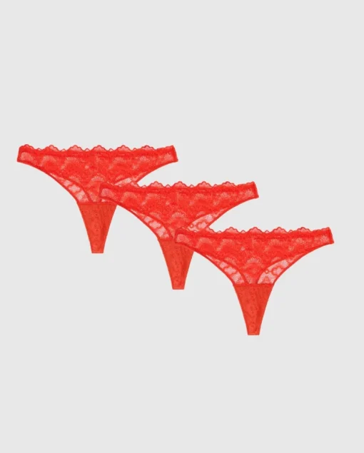 Light Flow Period Underpants 3-Pack Fiery Red<UNDERSTATEMENT Clearance