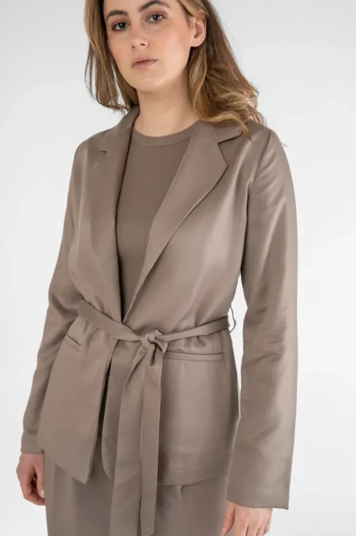 Lightweight Blazer Taupe<STORY OF MINE Best Sale