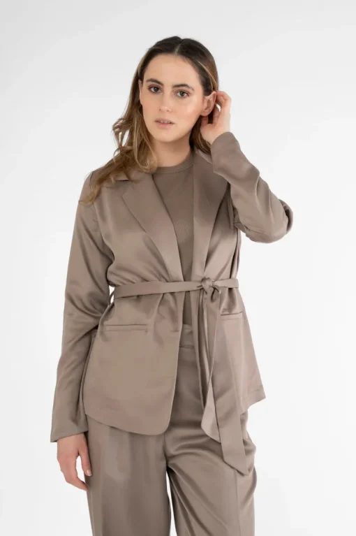 Lightweight Blazer Taupe<STORY OF MINE Best Sale