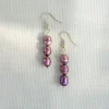 Lilac Earrings Dark Purple/Gold<NAKU Jewellery Fashion