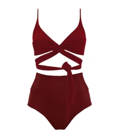 Lin + Bow Back Bikini Set Merlot<Anekdot Cheap