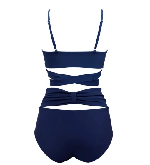 Lin + Bow Back Bikini Set Navy<Anekdot Shop