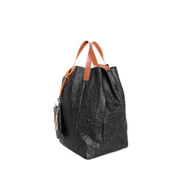 Linda Large Tote Metallic Black<LUMI Best