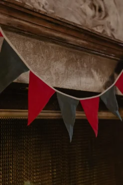 Linen Bunting Christmas Green/Red<Laume linen Cheap