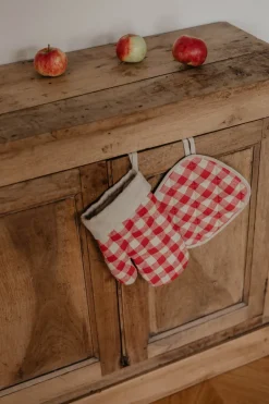 Linen Oven Mitt & Pot Holder Set<Laume linen Best Sale