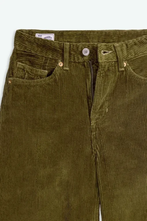 Liora Corduroy Trousers Burnt Olive Green<Kings Of Indigo Discount