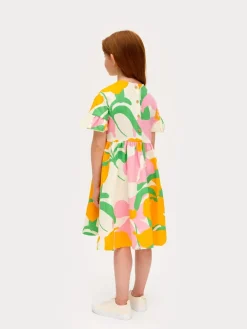 Lively Lasten Musliini Mekko Oranssi<MAINIO New