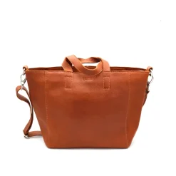 Livia Soft Medium Work Tote Cognac<LUMI Cheap