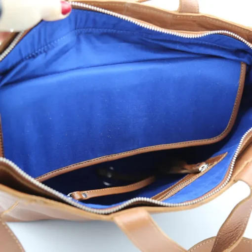 Livia Soft Medium Work Tote Cognac<LUMI Cheap