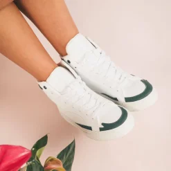 London Sneakers Green<NAE Vegan Shoes Fashion