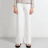 Long White Wide Leg 5-Pocket Pants<Studio Heijne Best Sale