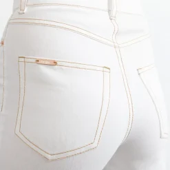 Long White Wide Leg 5-Pocket Pants<Studio Heijne Best Sale