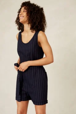 Louise Playsuit Indigo raita hamppu<Kings Of Indigo Online