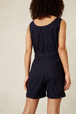 Louise Playsuit Indigo raita hamppu<Kings Of Indigo Online